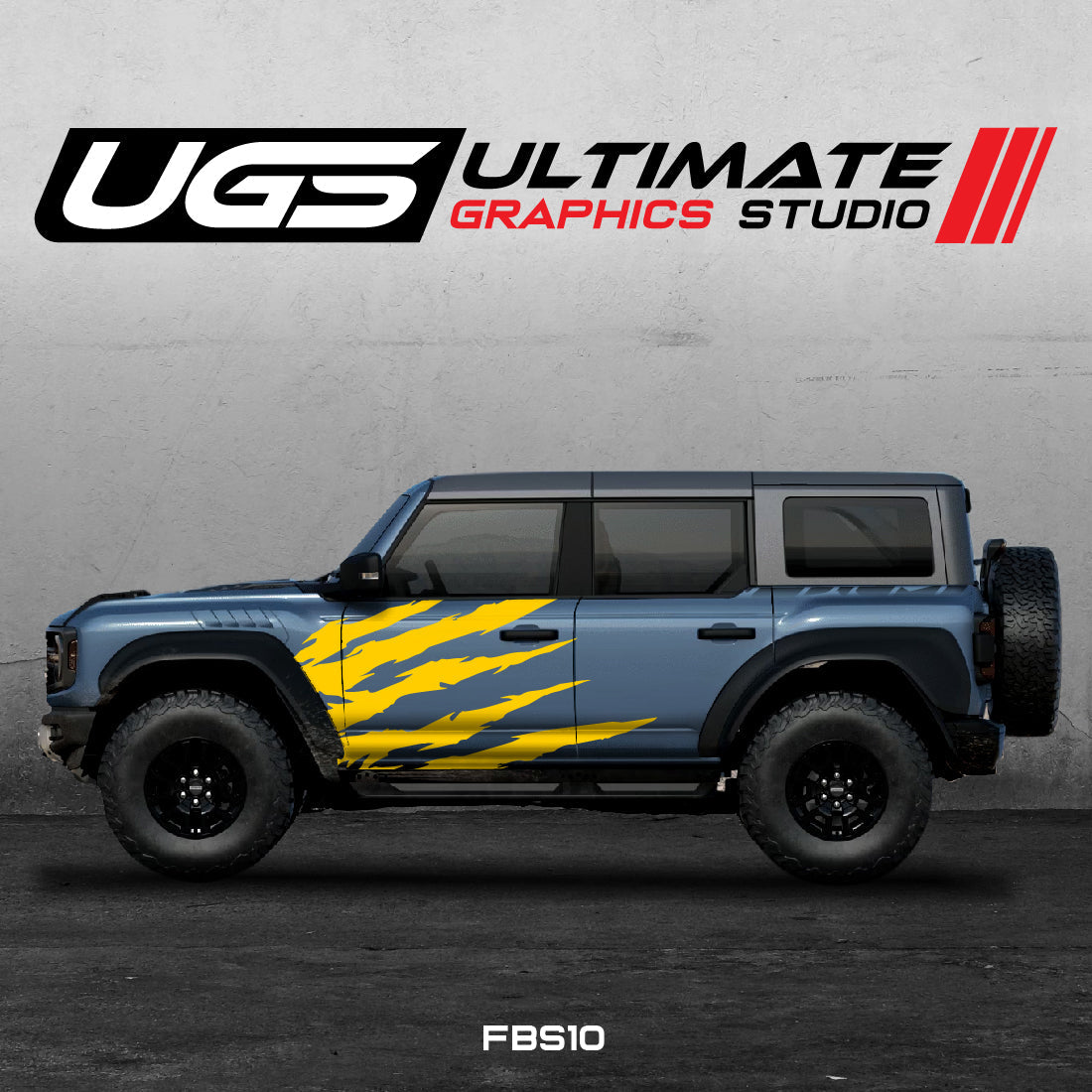 Ford Bronco Scratch Side Graphics