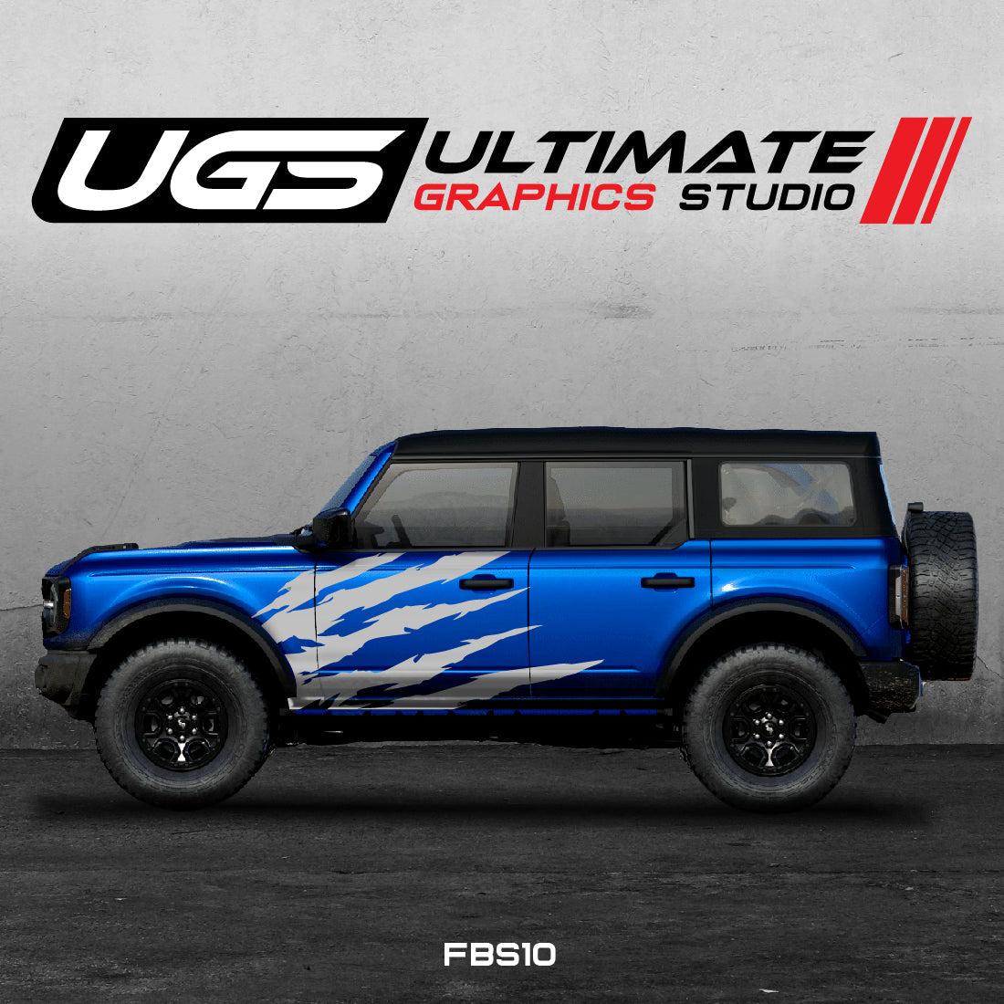 Ford Bronco Scratch Side Graphics