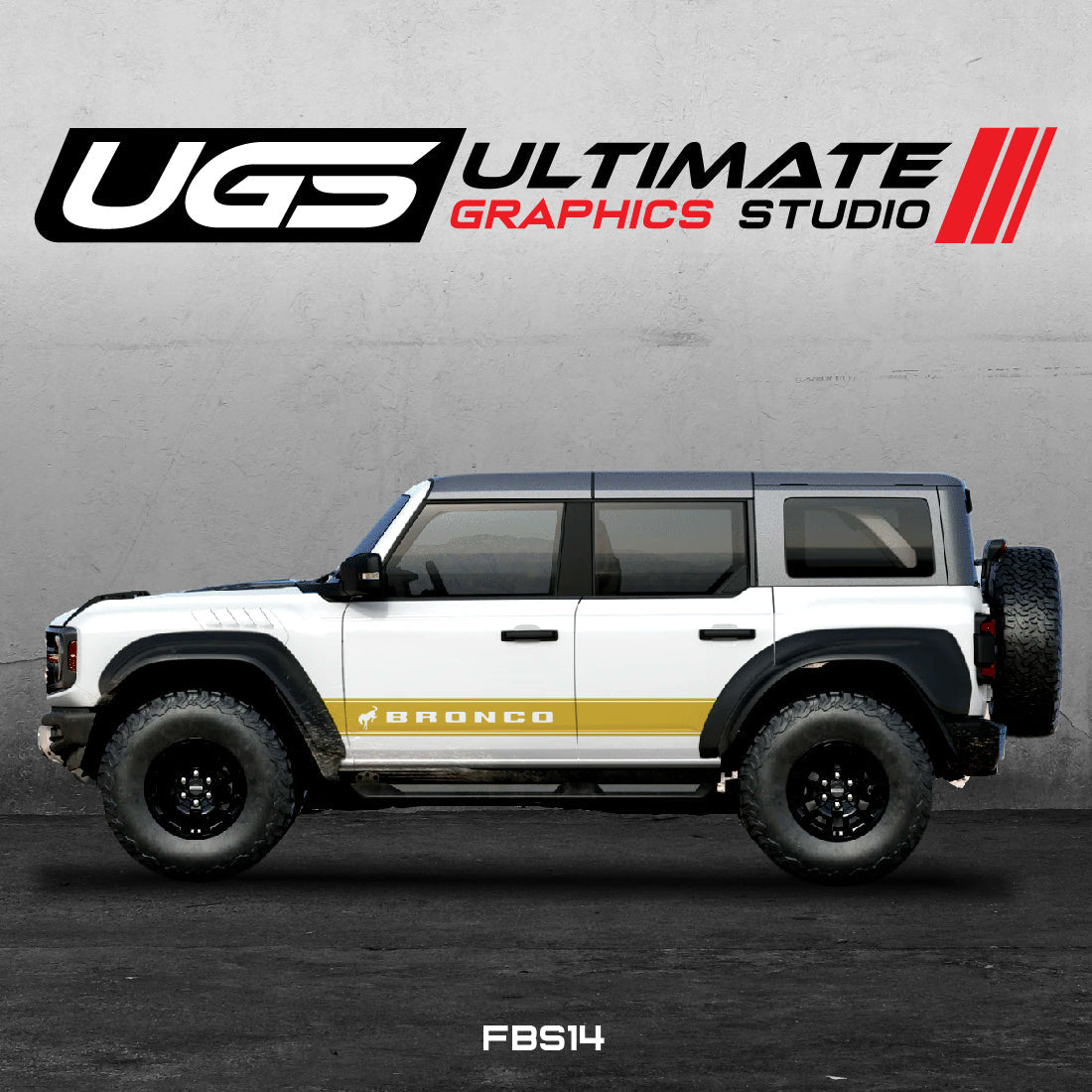 Ford Bronco Side Stripe Graphics