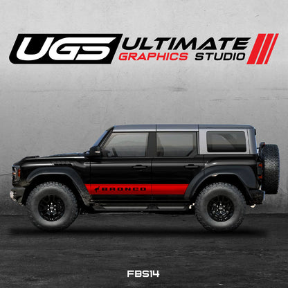 Ford Bronco Side Stripe Graphics