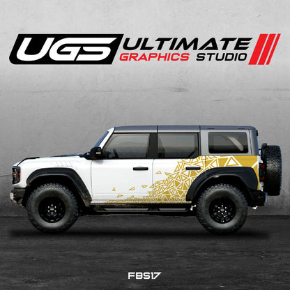 Ford Bronco Side Abstract Pattern Graphics