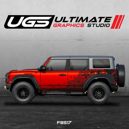 Ford Bronco Side Abstract Pattern Graphics