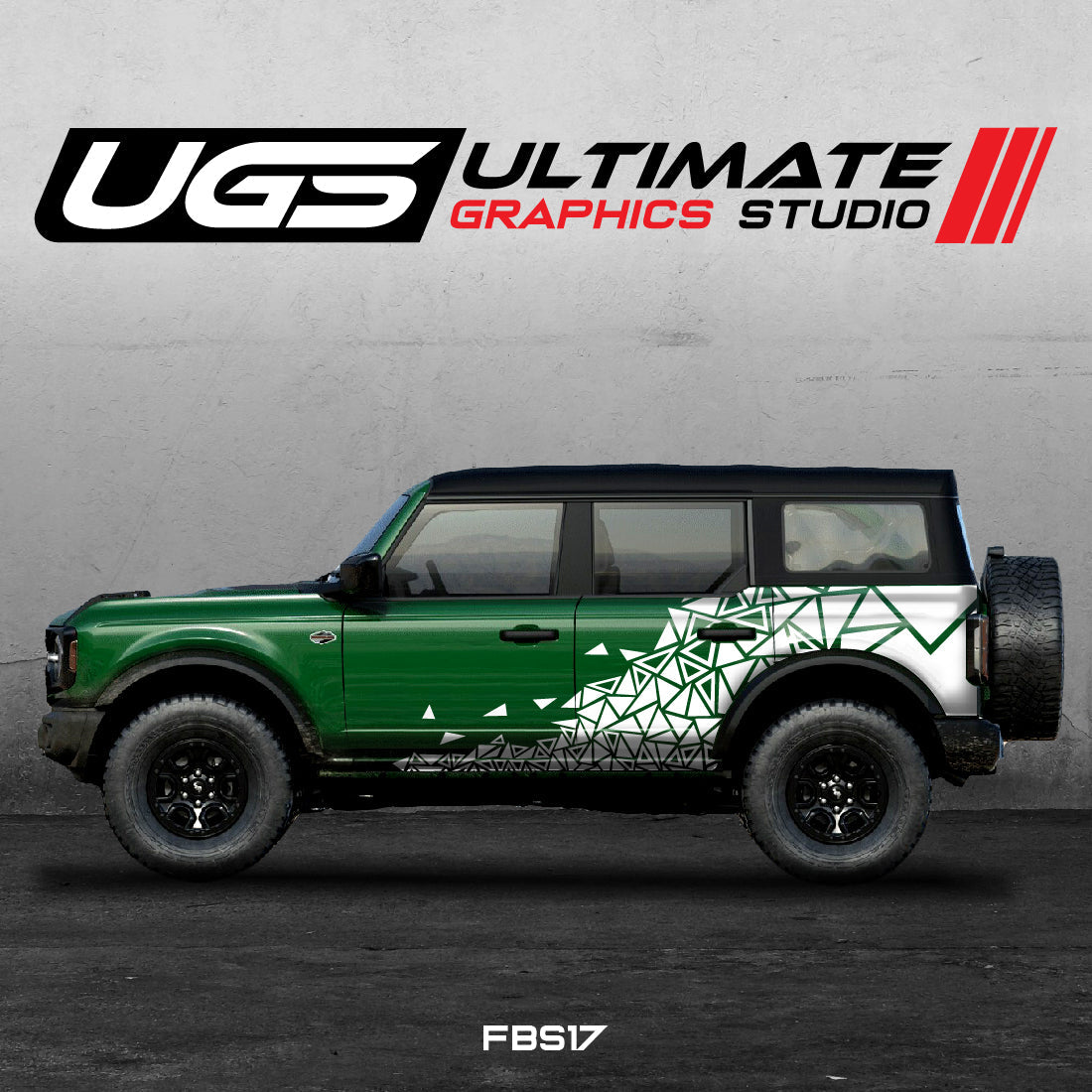 Ford Bronco Side Abstract Pattern Graphics