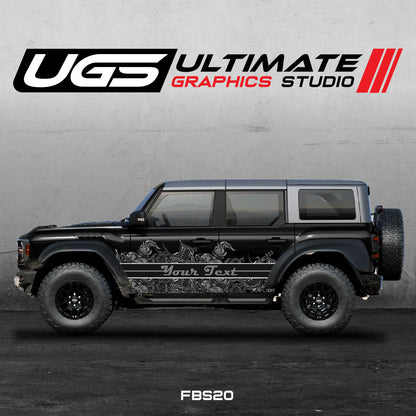 Ford Bronco Printed Graphics Custom Text