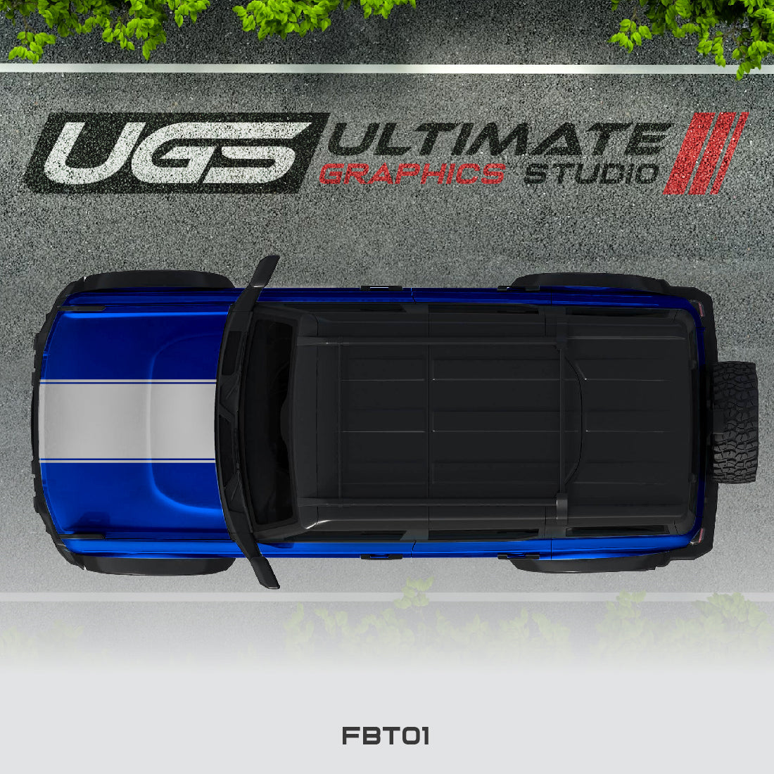Ford Bronco Top Stripe Graphic