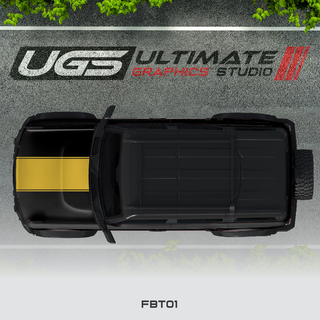 Ford Bronco Top Stripe Graphic