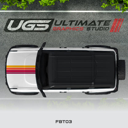 Ford Bronco Top Retro Stripe