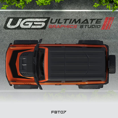 Ford Bronco Hood Graphics 1 Color