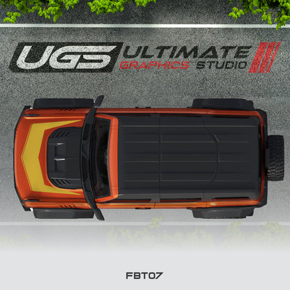 Ford Bronco Hood Graphics 1 Color