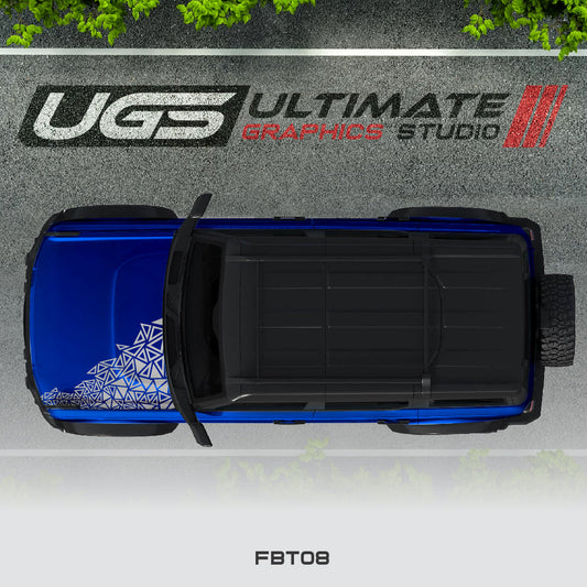 Ford Bronco Hood Pattern Graphics 1 Color