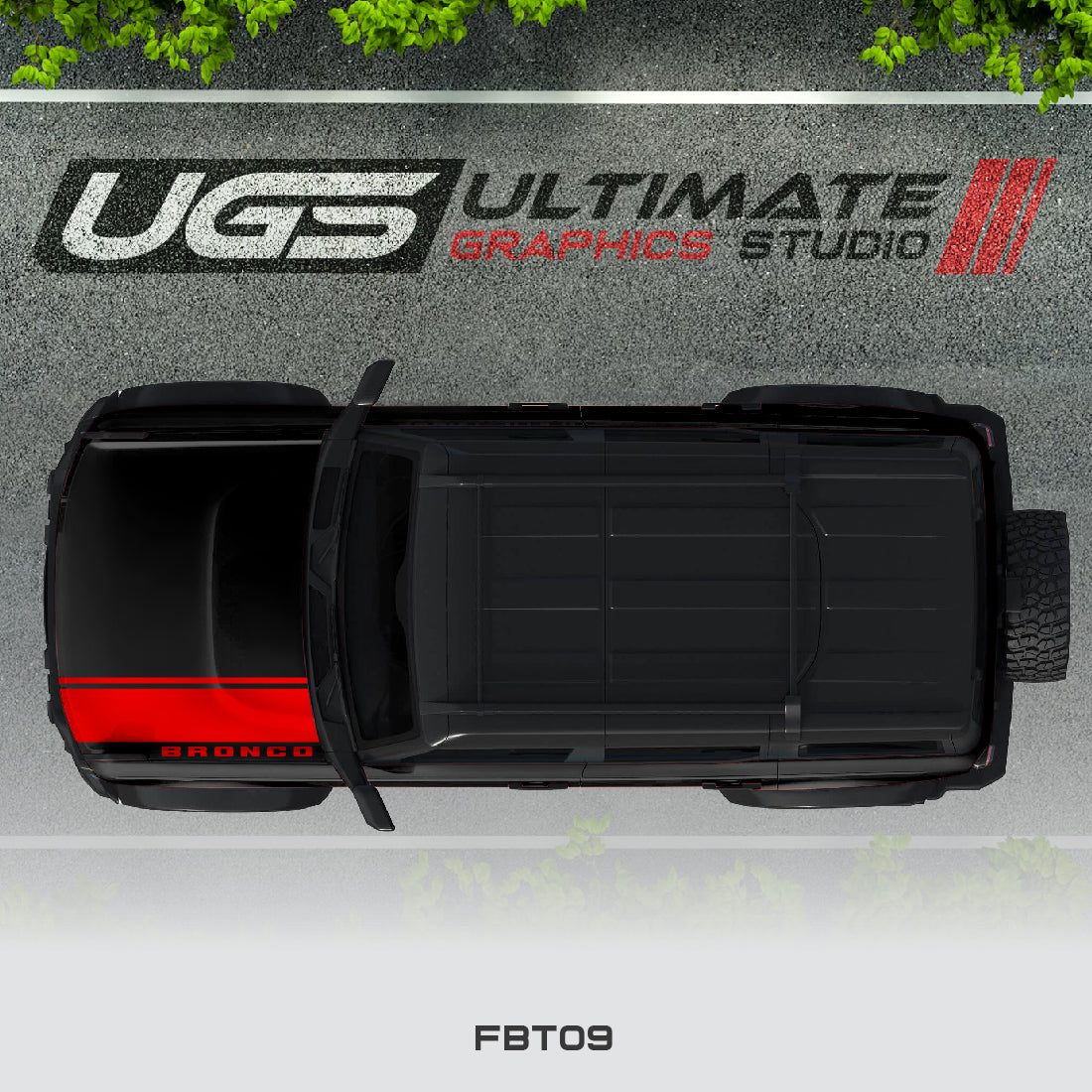 Ford Bronco Hood Stripe 1 Color