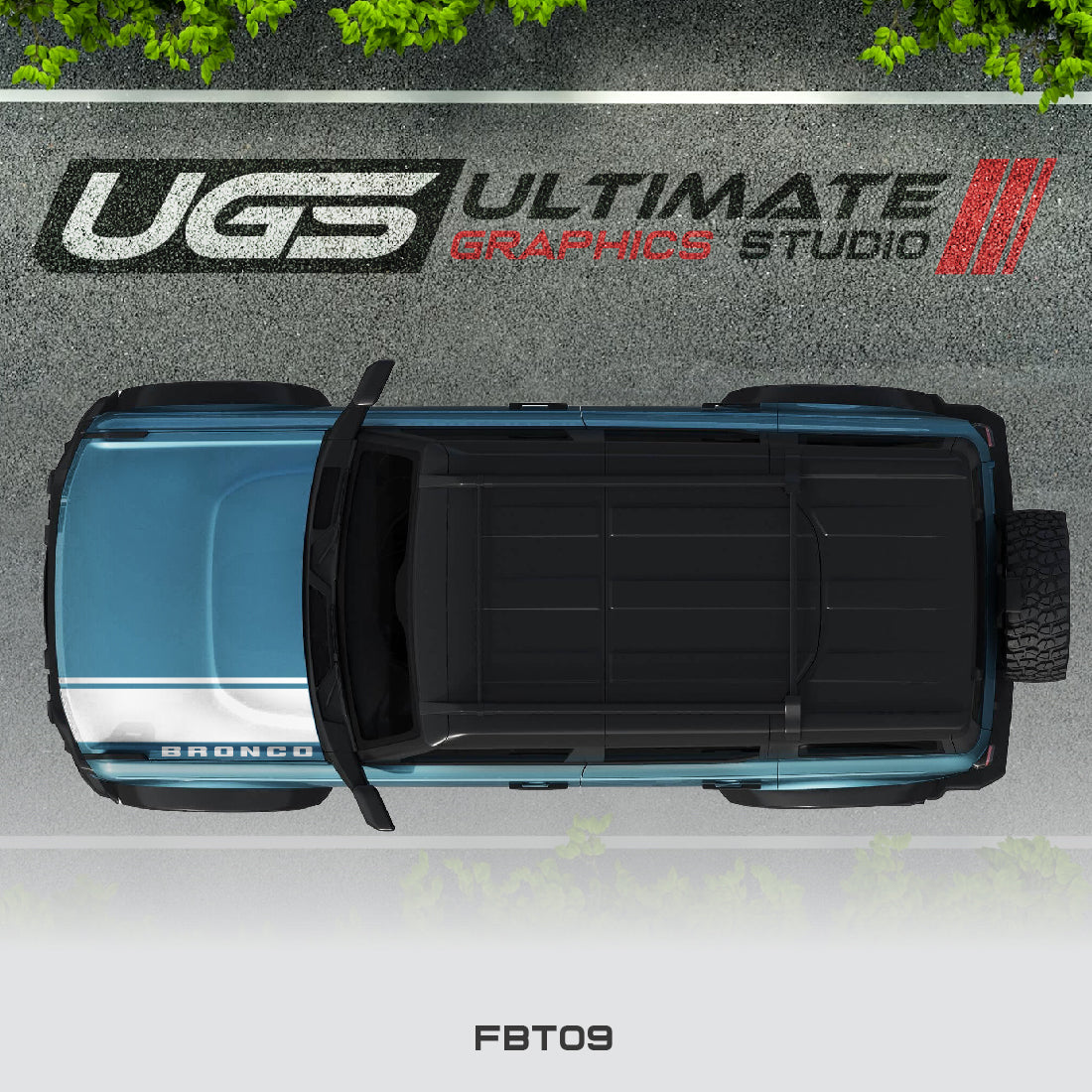 Ford Bronco Hood Stripe 1 Color