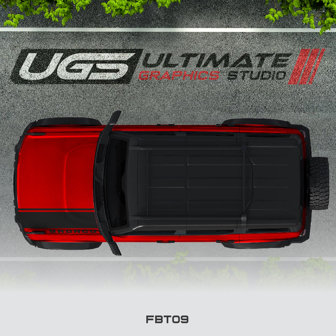 Ford Bronco Hood Stripe 1 Color