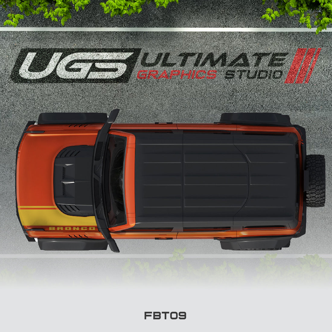 Ford Bronco Hood Stripe 1 Color