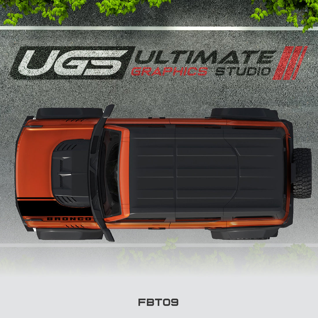 Ford Bronco Hood Stripe 1 Color