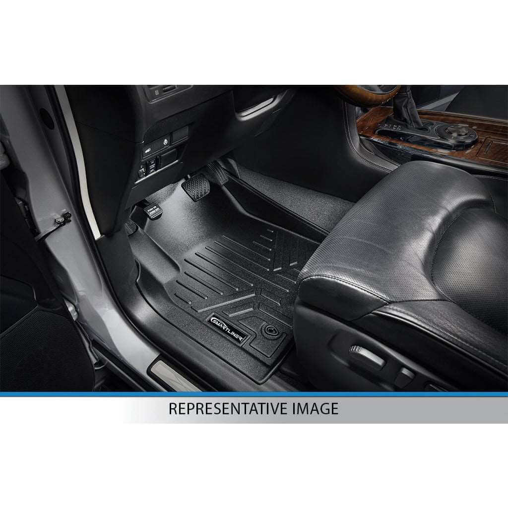 SMARTLINER Custom Fit Floor Liners For 2001-2007 Silverado/Sierra 1500/2500/3500 Double/Extended Cab Classic Body Style