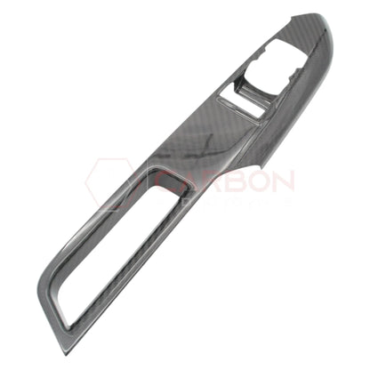 Real Carbon Fiber Window Switch Control Trim Covers V2 for 2024+ Ford Mustang