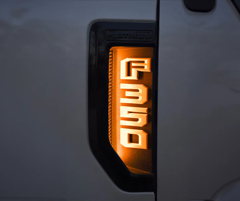 2017-2022 SuperDuty LED Fender Badge Kit