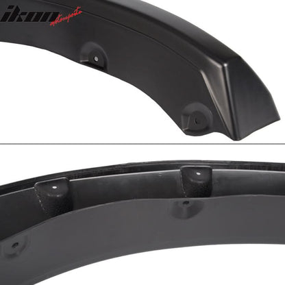 2009-2018 Dodge Ram Pocket Rivet Style Black Fender Flares PP Smooth