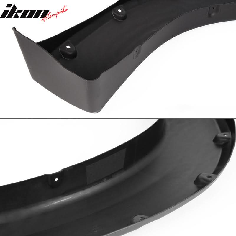 1999-2007 Ford F250 350 Super Duty Black Fender Flares Set PP 4PCS
