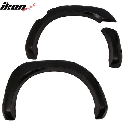 2004-2015 Nissan Titan Pocket Rivet Unpainted Smooth Fender Flares ABS