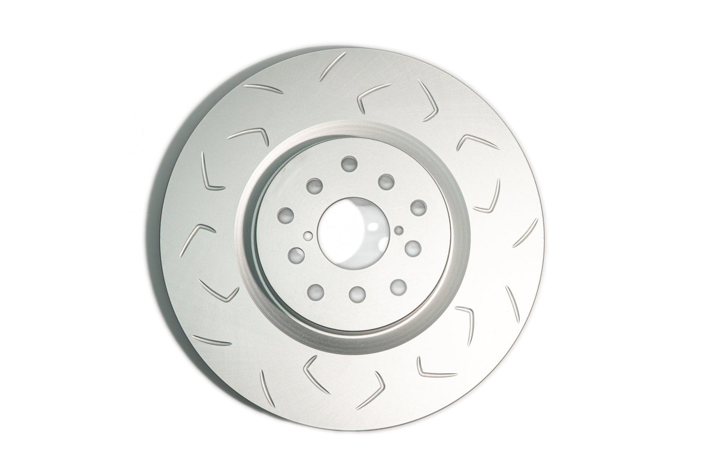 FactionFab Slotted Front Rotor V2 Dual Drilled - Subaru STI 2004-2017