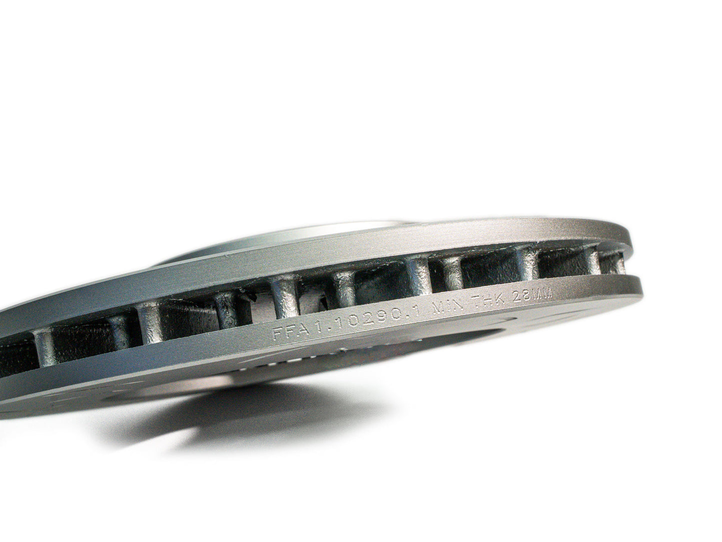 FactionFab Slotted Front Rotor V2 Dual Drilled - Subaru STI 2004-2017