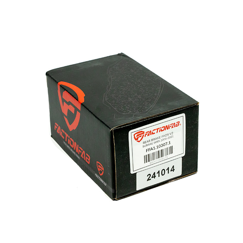 FactionFab V2 Brake Pads - 2008-21 Subaru WRX - Rear