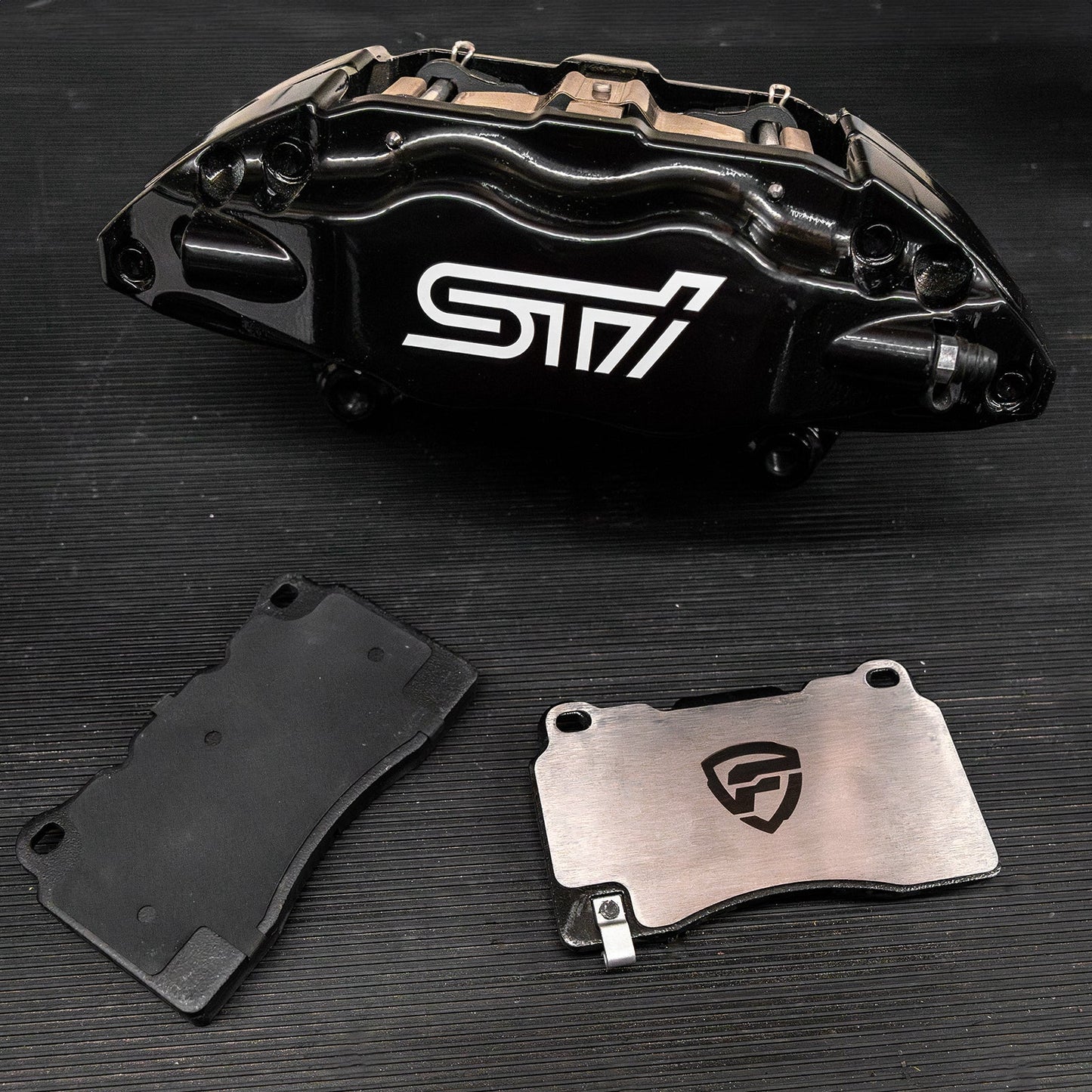 FactionFab Titanium Front Brake Shim Set 4 Piston Brembo / 2004-2017 STI