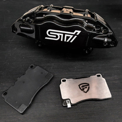 FactionFab Titanium Front Brake Shim Set 4 Piston Brembo / 2004-2017 STI