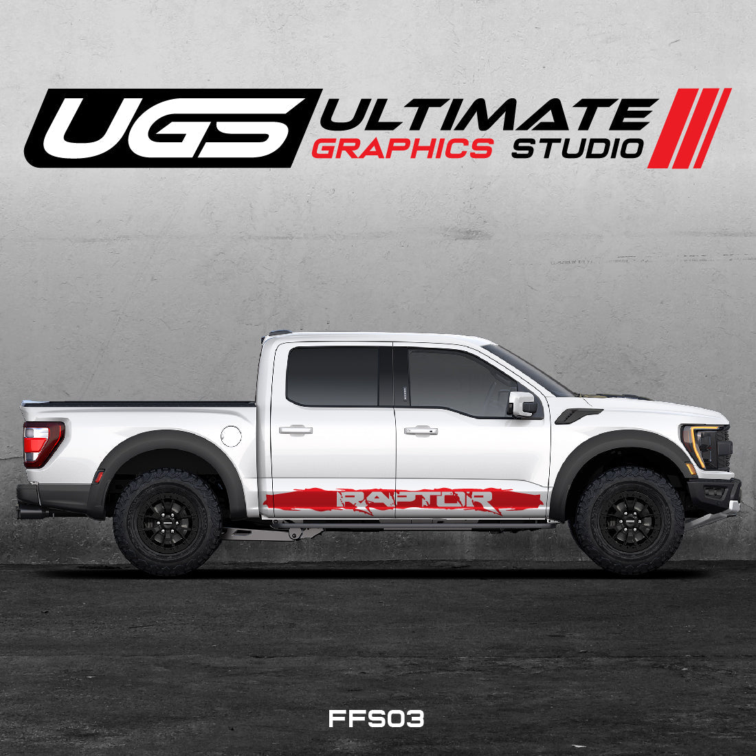 F-150 Raptor 1 Color Side Graphics