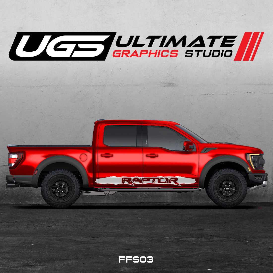 F-150 Raptor 1 Color Side Graphics