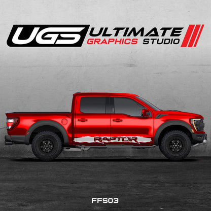 F-150 Raptor 1 Color Side Graphics