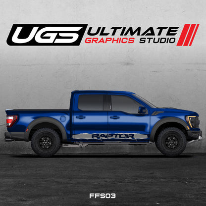 F-150 Raptor 1 Color Side Graphics
