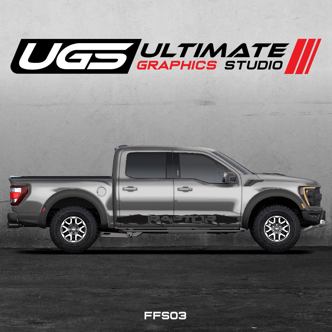 F-150 Raptor 1 Color Side Graphics