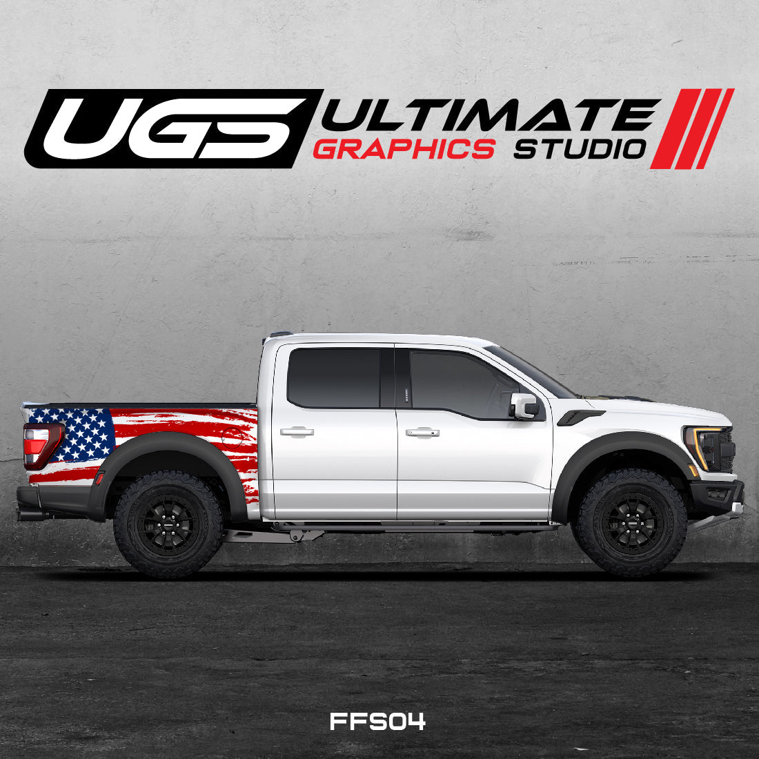 Ford Pickup American Flag Graphics