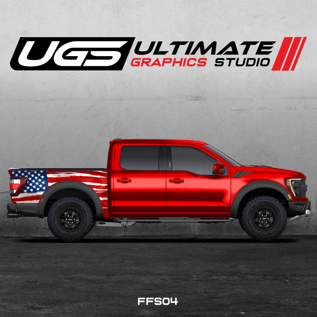 Ford Pickup American Flag Graphics