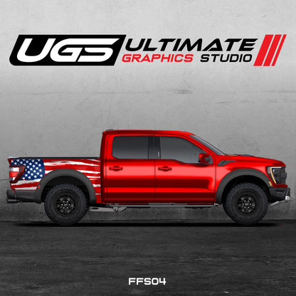Ford Pickup American Flag Graphics