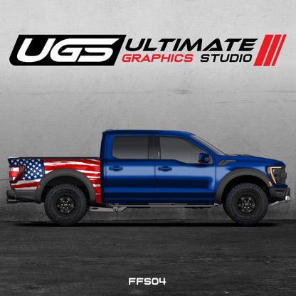 Ford Pickup American Flag Graphics