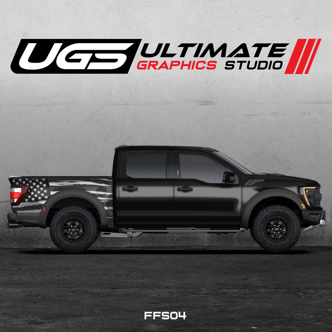 Ford Pickup American Flag Graphics