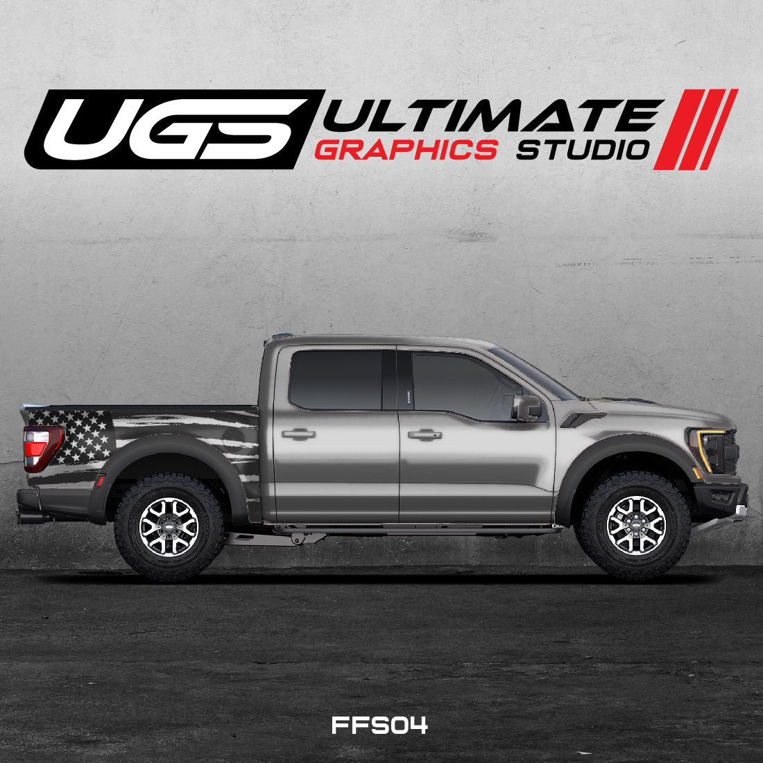 Ford Pickup American Flag Graphics