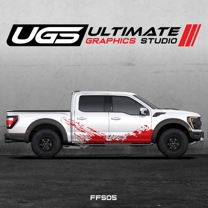 Ford Pickup Dirt 1 Color Side Graphics