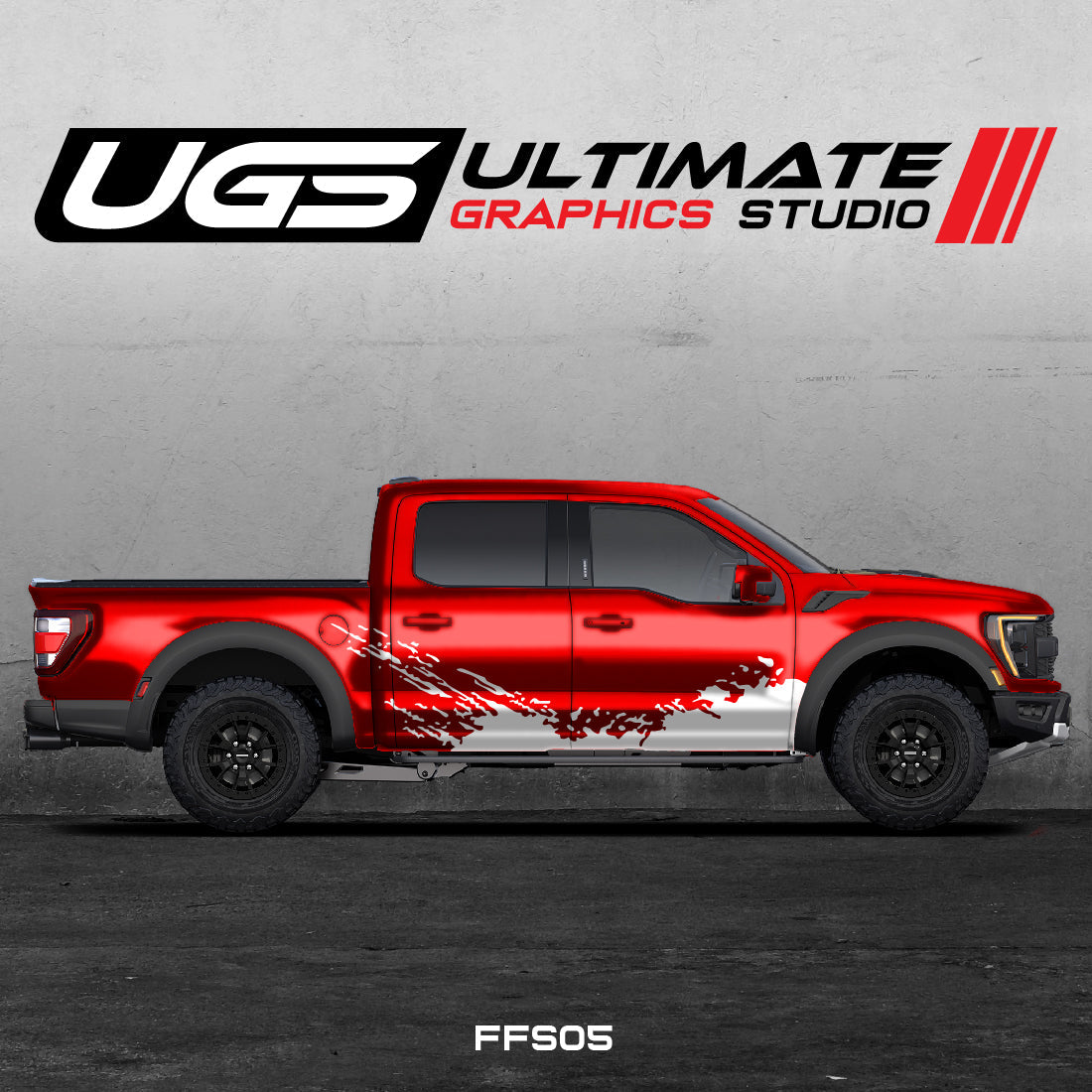 Ford Pickup Dirt 1 Color Side Graphics
