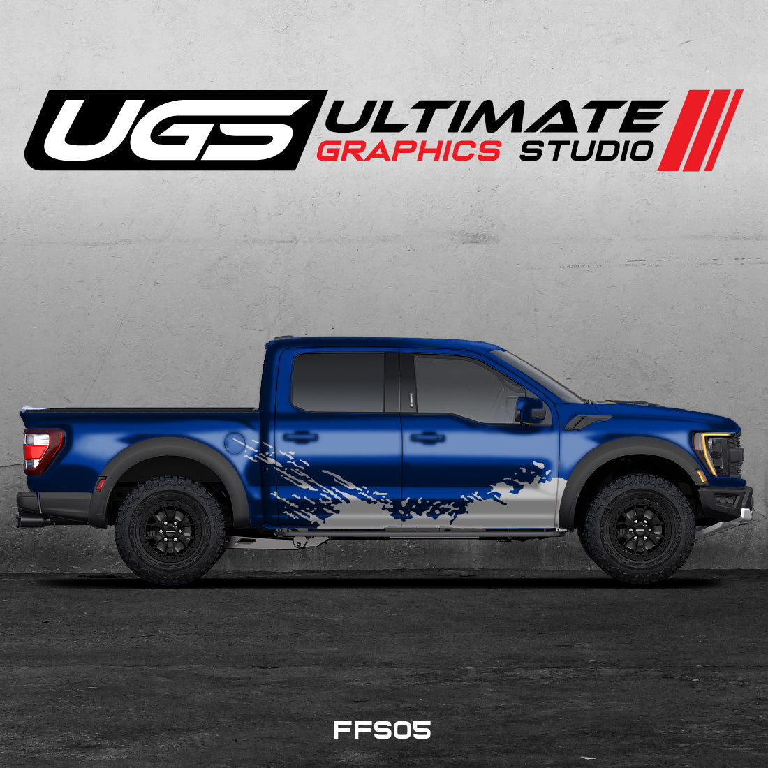 Ford Pickup Dirt 1 Color Side Graphics
