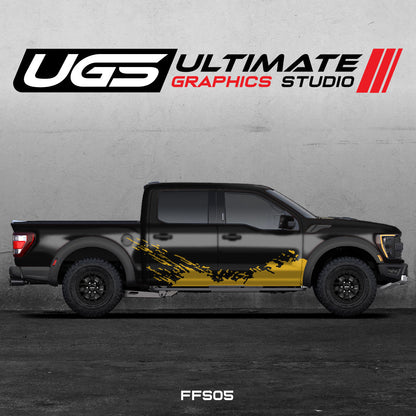 Ford Pickup Dirt 1 Color Side Graphics