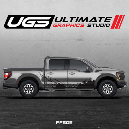 Ford Pickup Dirt 1 Color Side Graphics