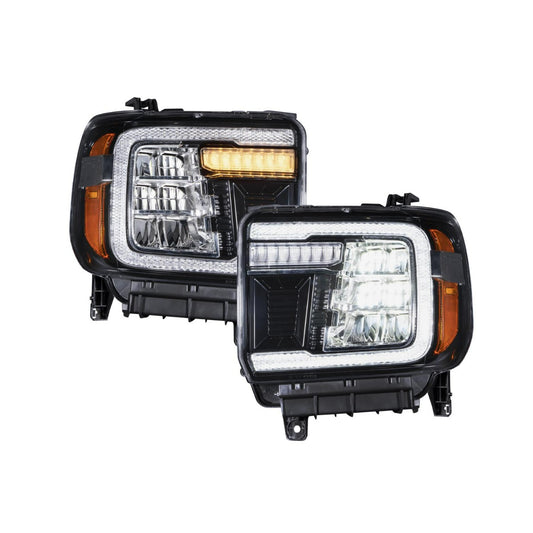 Form Lighting 14-18 GMC Sierra 1500 and 15-19 GMC Sierra 2500/3500 LED Reflector Headlights Pair  FL0011