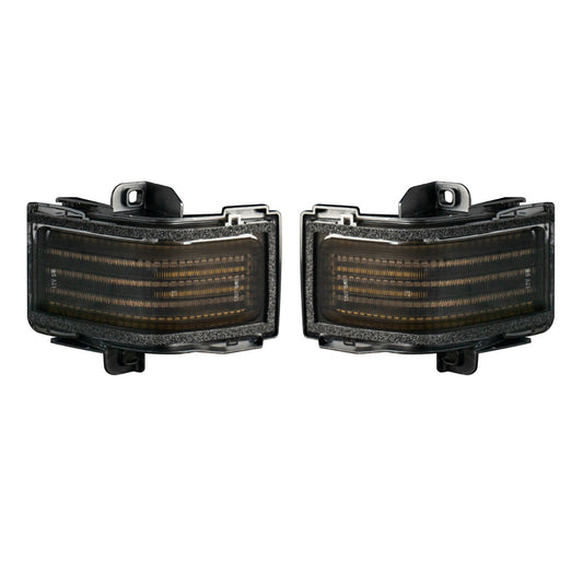 Form Lighting 2017-2022 Ford Super Duty LED Mirror Lights Pair, Smoke  FL0036-form-mir-1326