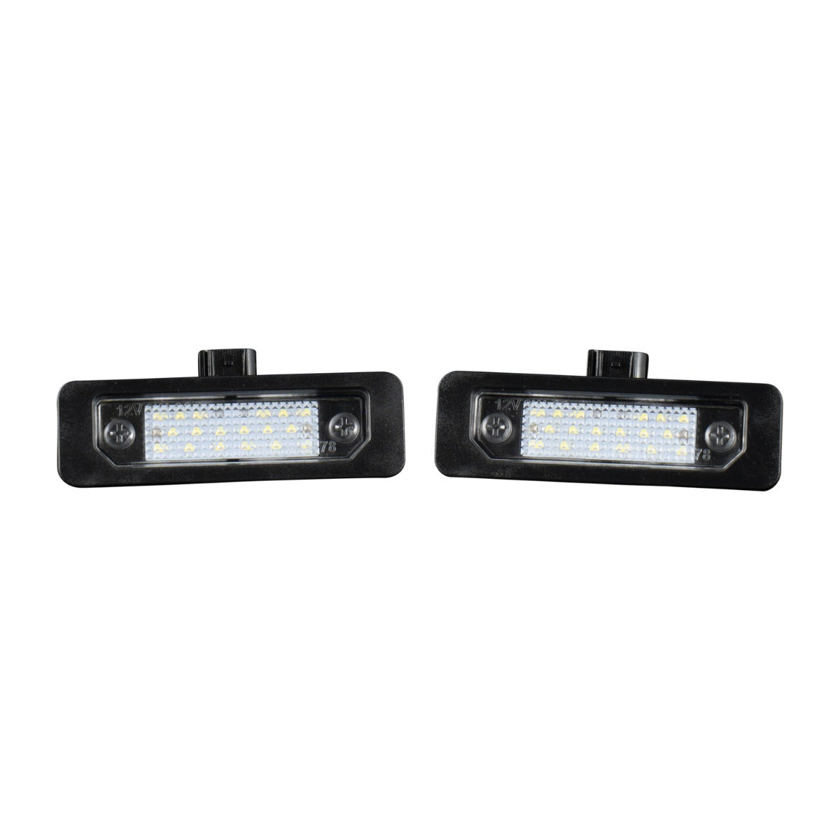 Form Lighting 2010-2014 Ford Mustang LED License Plate Lights Pair, Clear  FL0050-form-lic-1069