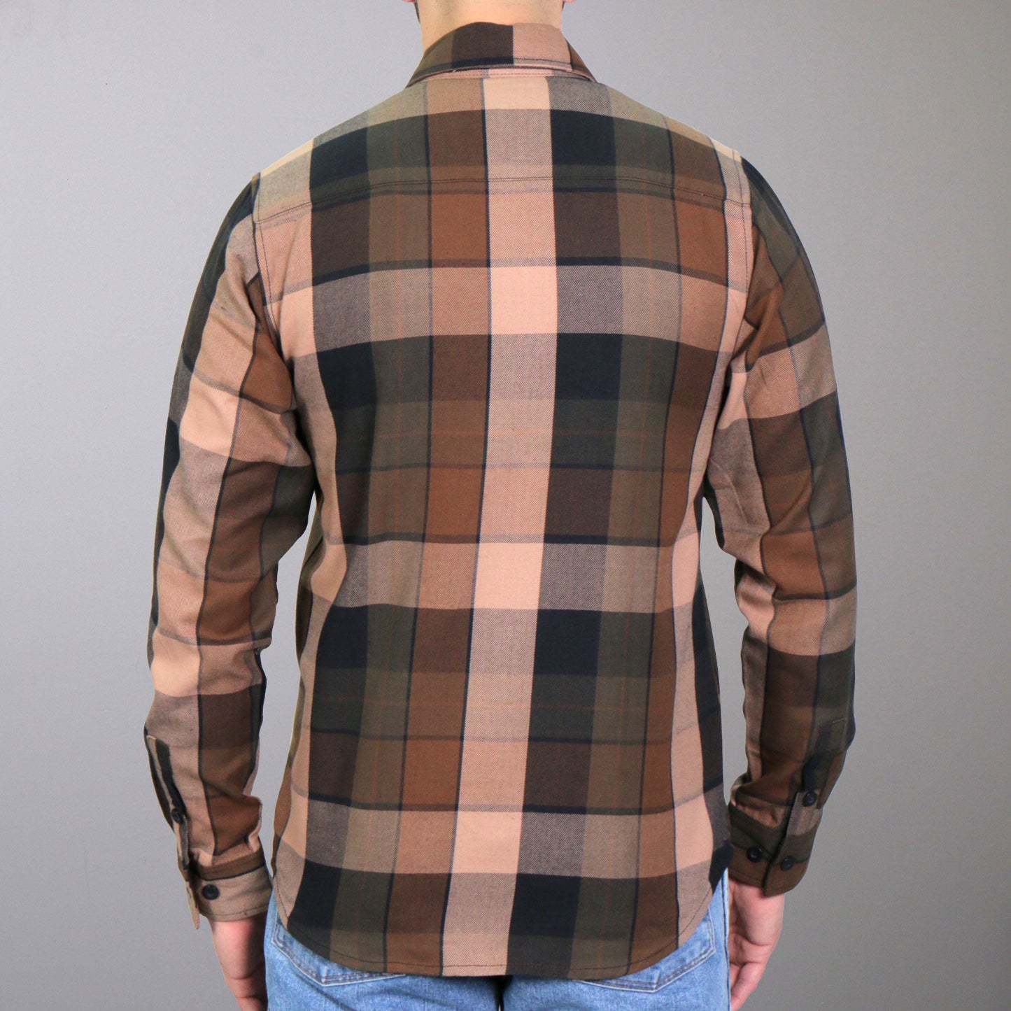 Hot Leathers Men's 'Sidewinder' Multi/Color Cotton Flannel Shirt - Button Front - Riding/Casual/ Work Wear - FLM2013